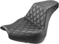 SADDLEMEN Step-Up Seat - Full Lattice Stitch - Black - FXBR/S 818-31-175