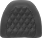 SADDLEMEN Tour-Pak Backrest Pad Cover - Lattice Stitched - Black 88-11884LS