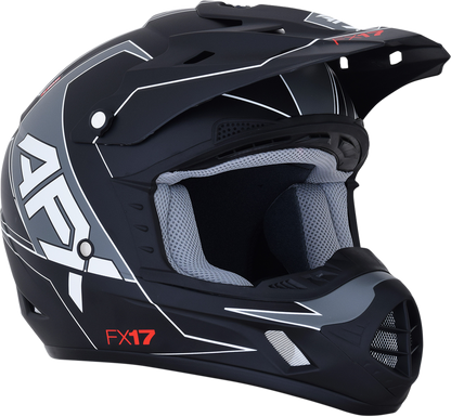 AFX FX-17 Helmet - Aced - Matte Black/White - Small 0110-6489