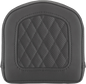 SADDLEMEN Sissy Bar Pad - Lattice Stitched - Black 0408SM