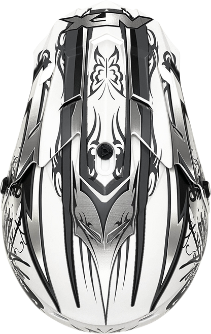 AFX FX-17 Helmet - Butterfly - Matte White - XL 0110-7130