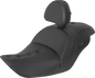 SADDLEMEN Heated Roadsofa Pillow Top Seat - With Backrest - Black H23-20-181BRHCT