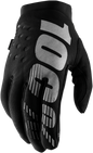 100% Youth Brisker Gloves - Black/Gray - Medium 10004-00001