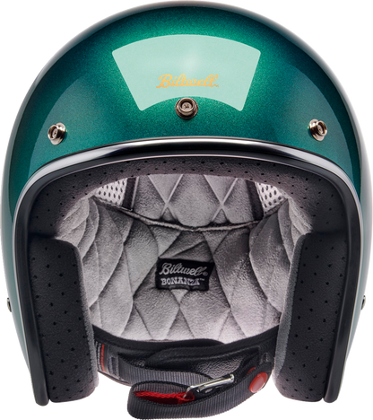 BILTWELL Bonanza Helmet - Metallic Catalina Green - Small 1001-358-202