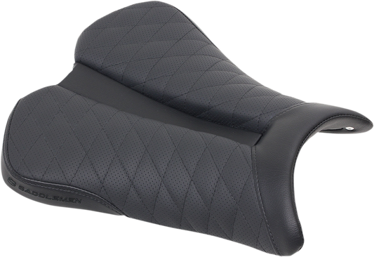 SADDLEMEN Track Seat - Lattice Stitch - Black - ZX6R '09-'18 0810-K061