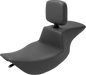 SADDLEMEN Tour Step Up Seat - Rider Backrest - Plain - FLHR/FLHX '97-'07 897-06-194BR