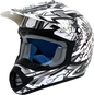 AFX FX-17Y Helmet - Butterfly - Matte White - Small 0111-1390
