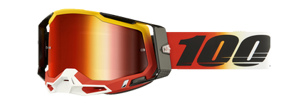 100% Racecraft 2 Goggles - Ogusto - Red Mirror 50010-00024