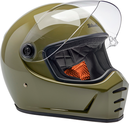 BILTWELL Lane Splitter Helmet - Gloss Olive Green - 2XL 1004-154-506
