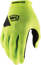 100% Ridecamp Gloves - Fluo Yellow - Medium 10011-00011
