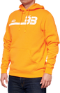 100% BB33 Pullover Kangaroo Pocket Hoodie - Orange - Large BB-36045-476-12