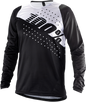 100% R-Core Long-Sleeve Jersey - Black/White - Large 40005-00012