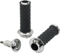 BILTWELL Grips - Alumicore - Dual Cable - Chrome 6604-105-01