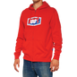 100% Official Fleece Zip-Up Hoodie - Red - Large 20032-00017