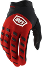 100% Airmatic Gloves - Red/Black - Large 10000-00027