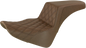 SADDLEMEN Step-Up Seat - Front Lattice Stitch - Brown 818-33-172BR
