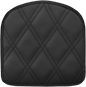 SADDLEMEN Sissy Bar Pad - Lattice Stitched - Black 40843