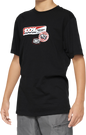 100% Youth Stamps T-Shirt - Black - Small 34021-001-04