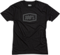 100% Tech Icon T-Shirt - Black/Gray - Large 20009-00002