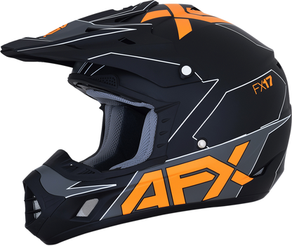 AFX FX-17 Helmet - Aced - Matte Black/Orange - XL 0110-6507
