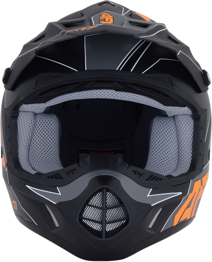 AFX FX-17 Helmet - Aced - Matte Black/Orange - 2XL 0110-6508