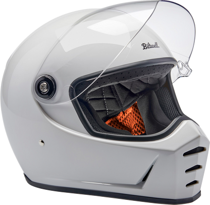 BILTWELL Lane Splitter Helmet - Gloss White - Small 1004-104-502