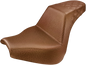 SADDLEMEN Step-Up Seat - Rear Lattice Stitch - Brown 818-31-173BR