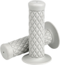 BILTWELL White 1" Thruster Grips 6702-0201