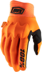 100% Cognito Gloves - Fluo Orange/Black - Medium 10014-00011