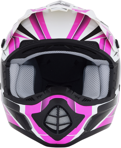 AFX FX-17 Helmet - Force - Pearl White/Fuchsia - Medium 0110-5257