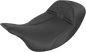 SADDLEMEN Dominator Seat - Low - Solo - Black w/ Gray Stitching - FL '08-'23 808-07B-0042L
