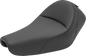 SADDLEMEN Heels Down Solo Seat - With Backrest - Plain - Black 807-11-0041