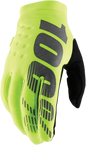 100% Youth Brisker Gloves - Fluo Yellow - XL 10004-00011