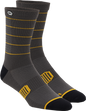 100% Advocate Socks - Charcoal/Mustard - Large/XL 24017-459-18