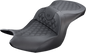 SADDLEMEN Seat - Roadsofa - Without Backrest - Full Lattice Stitch - Black H18-07-182