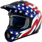 AFX FX-17 Helmet - Flag - Black - 2XL 0110-2373