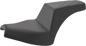 SADDLEMEN Step Up Seat - Front Smooth/Rear Lattice - Black - Chief I21-04-173