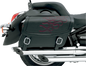 SADDLEMEN Flame Saddlebag - Dark Red - Large X021-05-0415