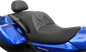 SADDLEMEN Seat - Roadsofa - Without Backrest - Full Lattice Stitch - Black H23-20-182