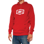 100% Icon Pullover Hoodie - Red - Large 20029-00012