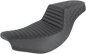 SADDLEMEN Step Up Seat - Front Tuck-n'-Roll/Rear Lattice - Black - Indian I14-07-176