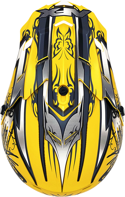 AFX FX-17 Helmet - Butterfly - Matte Yellow - Medium 0110-7133