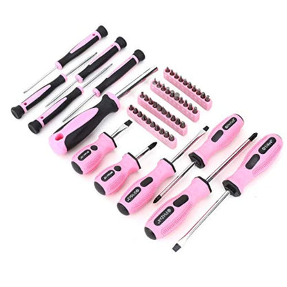 220-Piece Pink Tool Set and 177-Piece 20V Drill Set