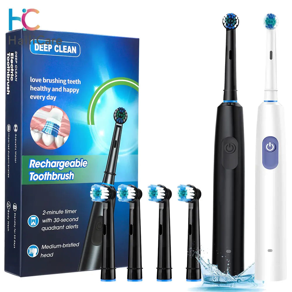 Kids Smart Electric Toothbrush with Rotary Heads and 5 Modes Setting,