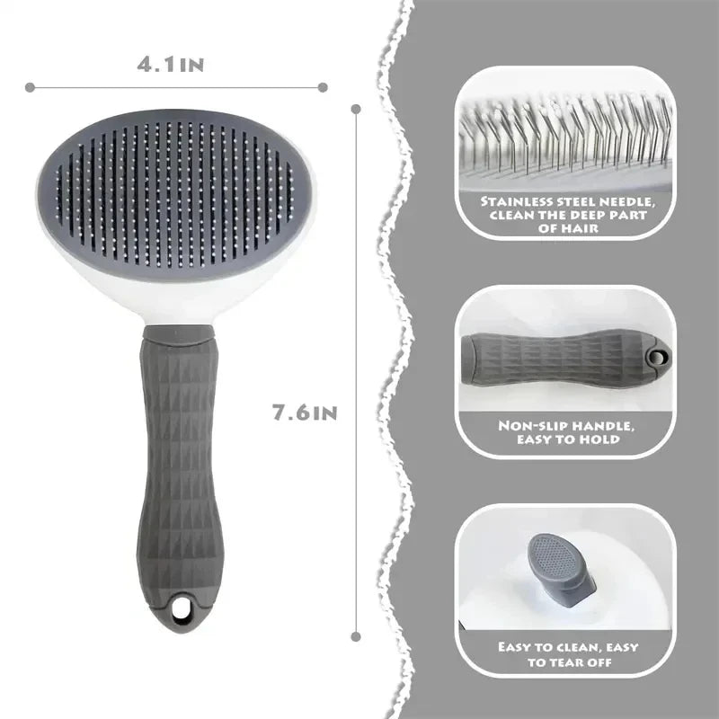 Dog / Cat Self Cleaning Pet Hair Remover Brush