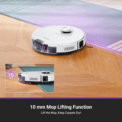 Robot Vacuum and Mop Combo, Robot Vacuum Cleaner with Bagless/Self Emptying Station,