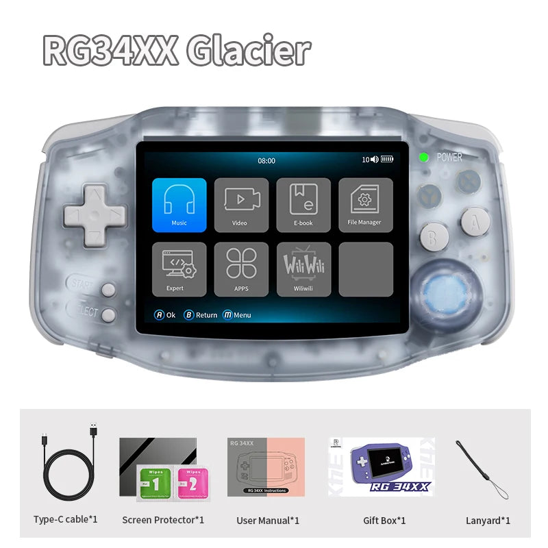 ANBERNIC RG34XX Retro Handheld Game Console 64-bit Video Gaming Player