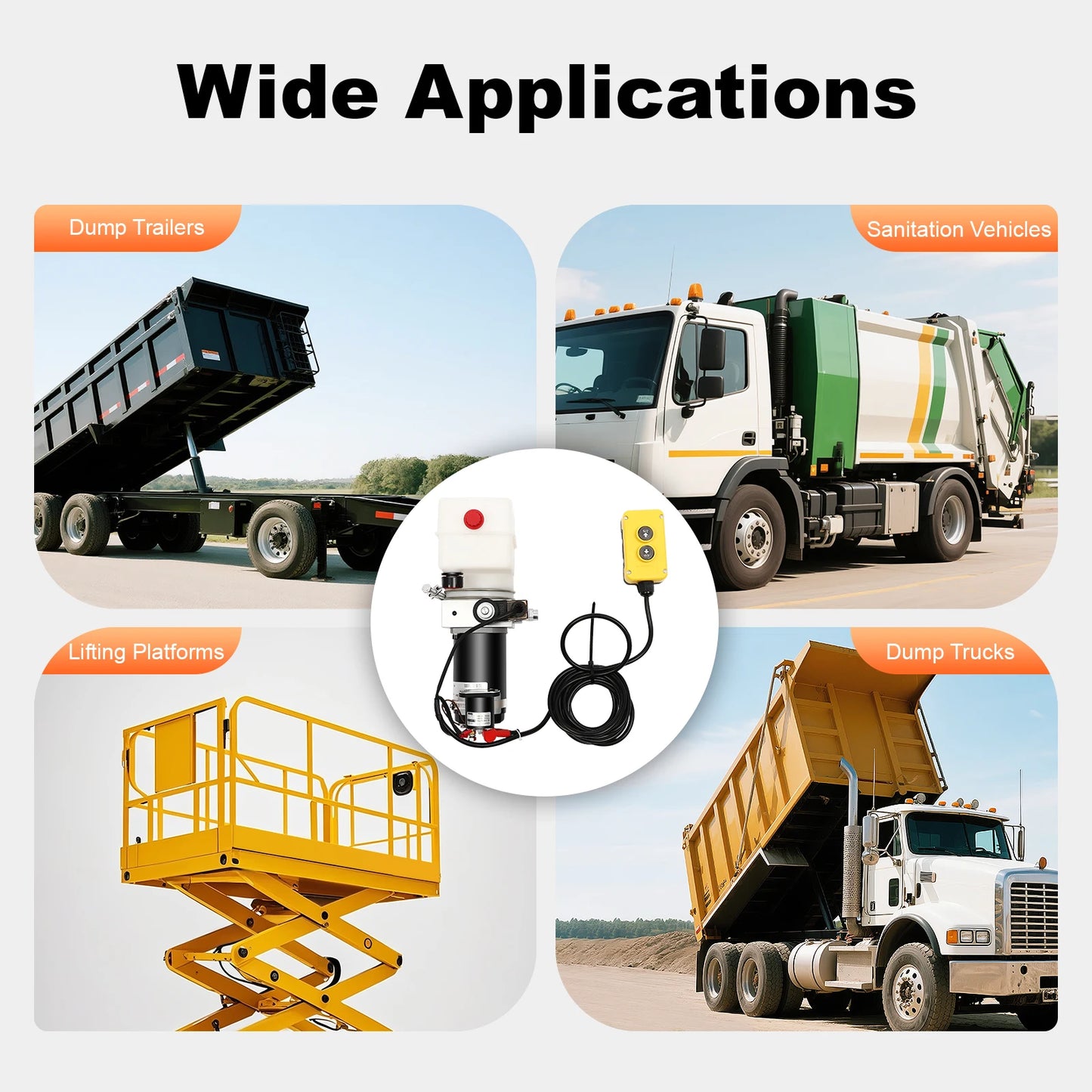 Small Electric Hydraulic Pump with Remote Control