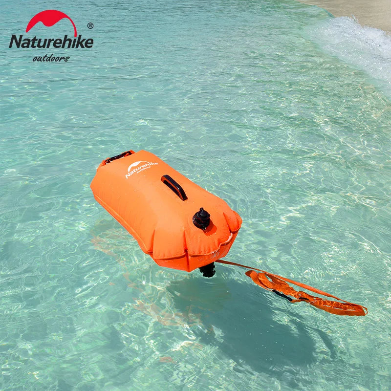 Inflatable Swimming Buoy Waterproof with 28L Storage Dry Bag