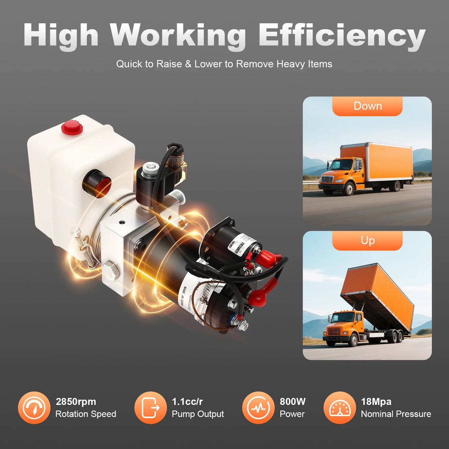 Small Electric Hydraulic Pump with Remote Control